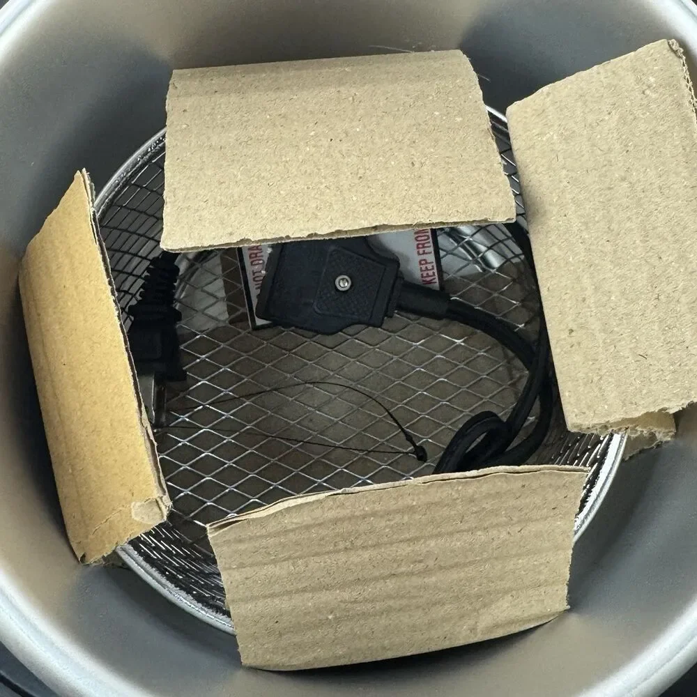 Mainstays 2 Qt Deep Fryer Matte Black 1000W Basket No Lid Open Box
